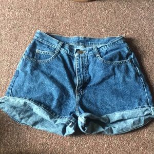 High waisted Jean shorts